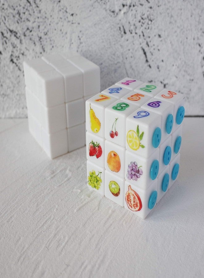 FOIBURELY 3x3 Blank Magic Cube 3x3x3 White Cube Puzzles Toys DIY - Image 2